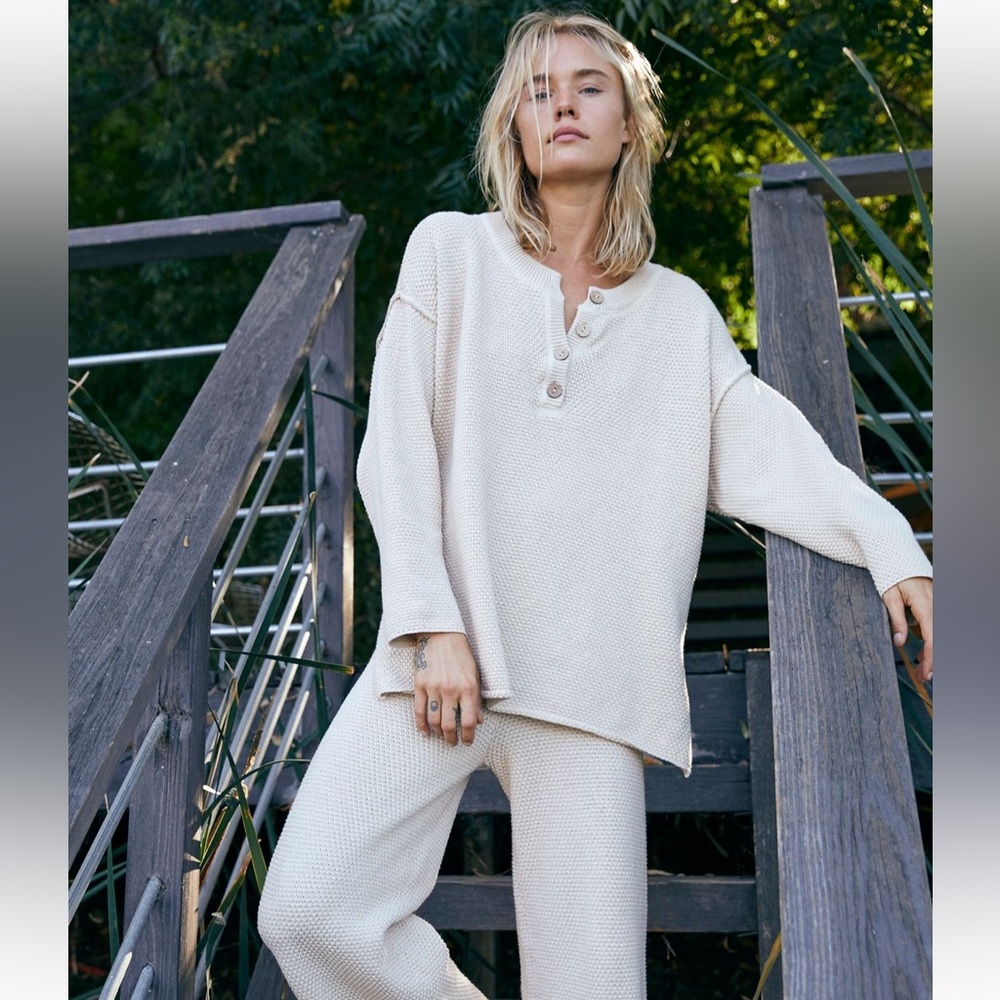 Free people beach Hailee Sweater Set